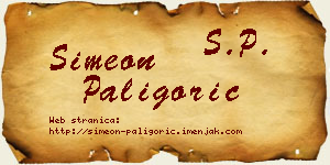 Simeon Paligorić vizit kartica
